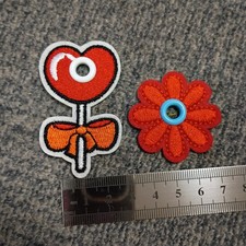 Skate Lace Charm Roller Skate Shoe Lace Charm Red Heart Lollypop And Red Daisy