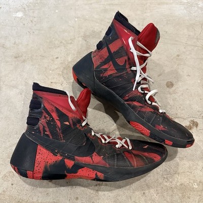 NIKE ID Hyperdunk 2015 Mens Red Black 818015-991 Basketball Sneakers Size 9