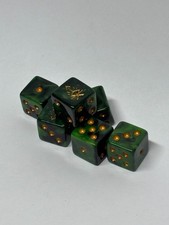 Warhammer Age of Sigmar Würfel – Skaven – Grün-Marmor – 6 Würfel