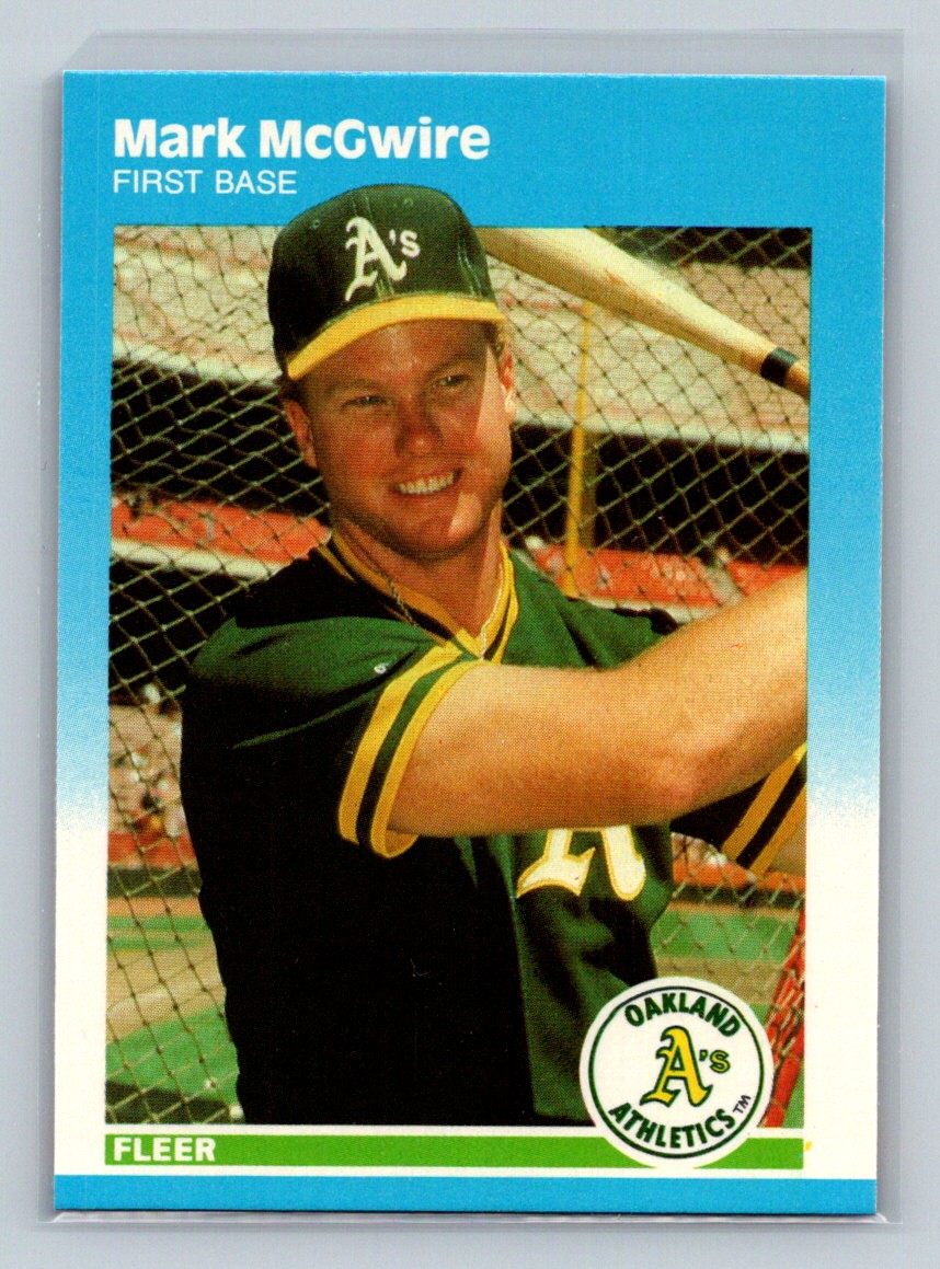 1987 Fleer Update #U-76 Mark McGwire Glossy