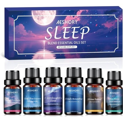 Ätherische Öle Schlafen Set Duftöl Diffuser Aromatherapie Natur 6x10ml