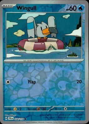 Wingull 038/159 Common Journey Together Pokemon Reverse Holo NM