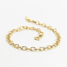 Bracciale oro 18 kt uomo/donna 18 carati 750/1000 gioiello unisex elegante