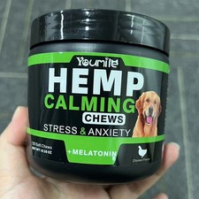 Hemp Calming Chews for Dogs 120Pcs Calming Treats for Separation Anxiety Relief