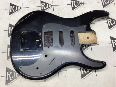 80 s Washburn Japan G-2V Electric Guitar Body Black