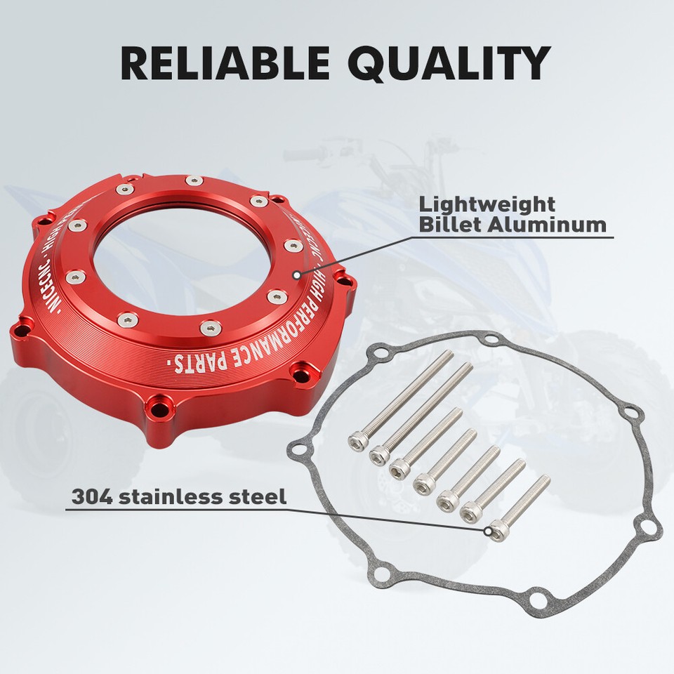 For YAMAHA YFZ450R Aluminum Crankcase Cover & Engine Timing Plug Kit 2009-2025 - Foto 3