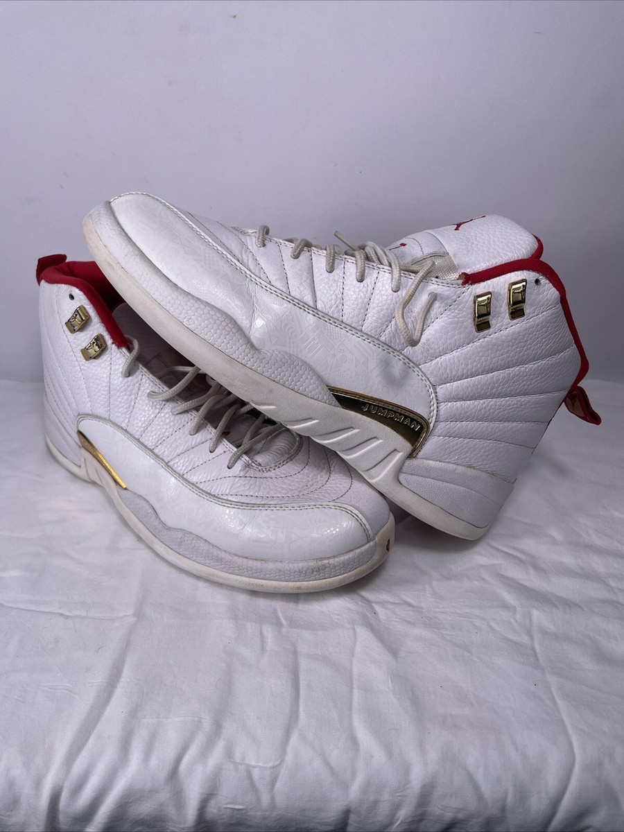 Metallic Gold University Red White Red Gold Jordan 12 Nike Air