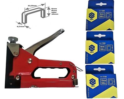 Tacker Handtacker Tackerklammern Heft-Klammern Profiwerkzeug Hefter 4-14mm