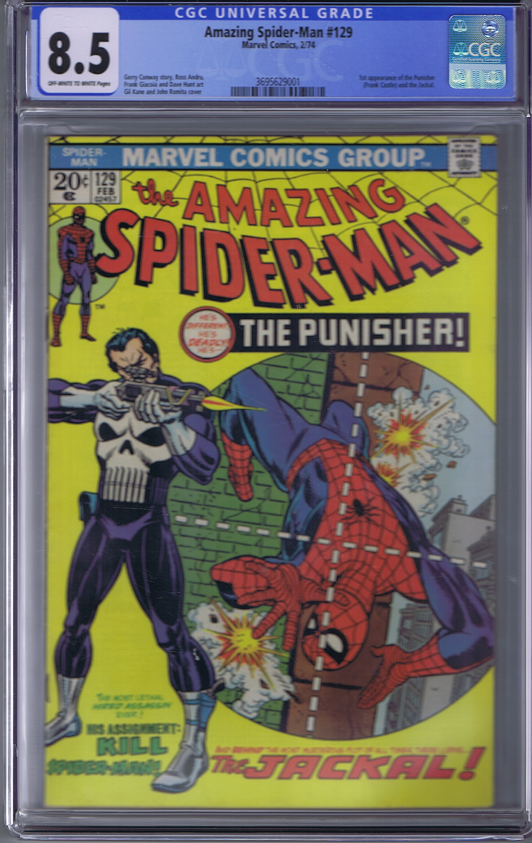 Amazing Spider-Man #129 Marvel 1974 1st Appearance Punisher CGC