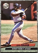 1992 Fleer Ultra Cecil Fielder #59 Sharp NM or Better Candidate For Grading