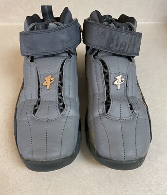 Nike Air Penny IV 4 Grey Suede Metallic Copper 864018 002 