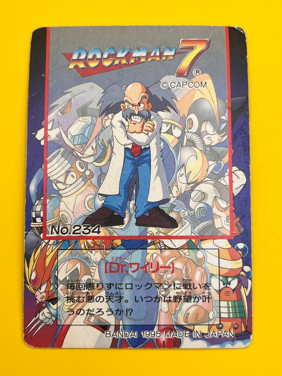 Dr.Wily Rock Man 7 Mega Man Card No.24 TCG Capcom Bandai 1995