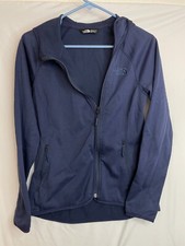 The North Face Zip Up Hoodie Jacket Womens S Blue Long Sleeve Pockets Outdoors