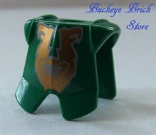 NEW Lego Minifig Armor GREEN BREASTPLATE  RASCUS Gold Monkey Pattern Knights