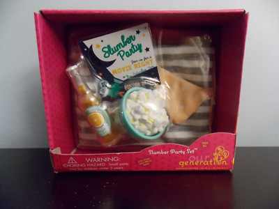Battat Our Generation Slumber Party Popcorn Set fits American Girl 18'' Doll NIB