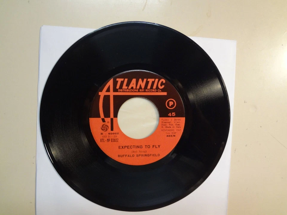 BUFFALO SPRINGFIELD: (w/Neil Young) Mr. Soul- Expecting To Fly-Italy 7" 1967 ASL - Image 4 of 4