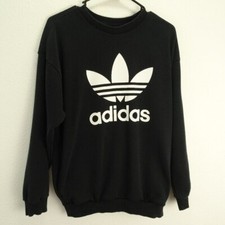 Adidas Women's Trefoil Crew Neck Sweatshirt Small Black