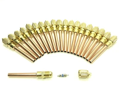 IRP Pack of 20 Access Service Valves 1/4" Tube Cap Schrader Core Tubing HVAC Quality