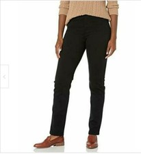 Gloria Vanderbilt womens Amanda Classic High Rise Tapered Jean Black 16P 5752 