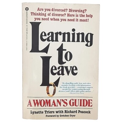 Learning to Leave By Lynette Triere 1st Warner Edition 1983 Paperback Book
