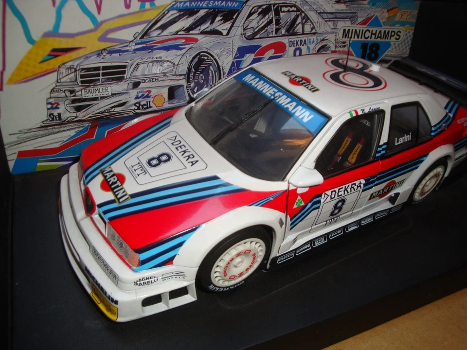 Modellino Alfa Romeo 155 V6 TI Minichamps " Nicola Larini" 1995 scala 1:20 - Immagine 3 di 4