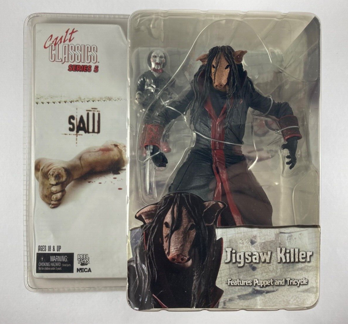 Saw Jigsaw Killer Action Figure Pig Mask Cult Classics Series 5