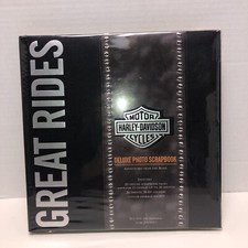 Harley Davidson Photo Scrapbook  Great Rides Deluxe 20 Pages w/ Pockets New