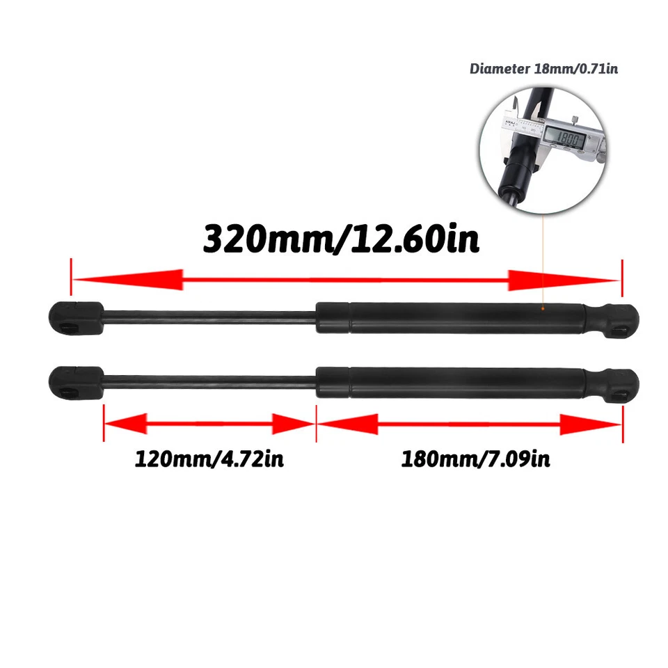 For Ford Mustang 2015-2021 Shock Damper Trunk Lift Supports Rod Gas Struts 2Pcs Foto 3 de 4