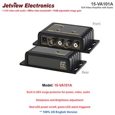 NEW Jetview 15-VA101A 1CH Video Amplifier with Audio