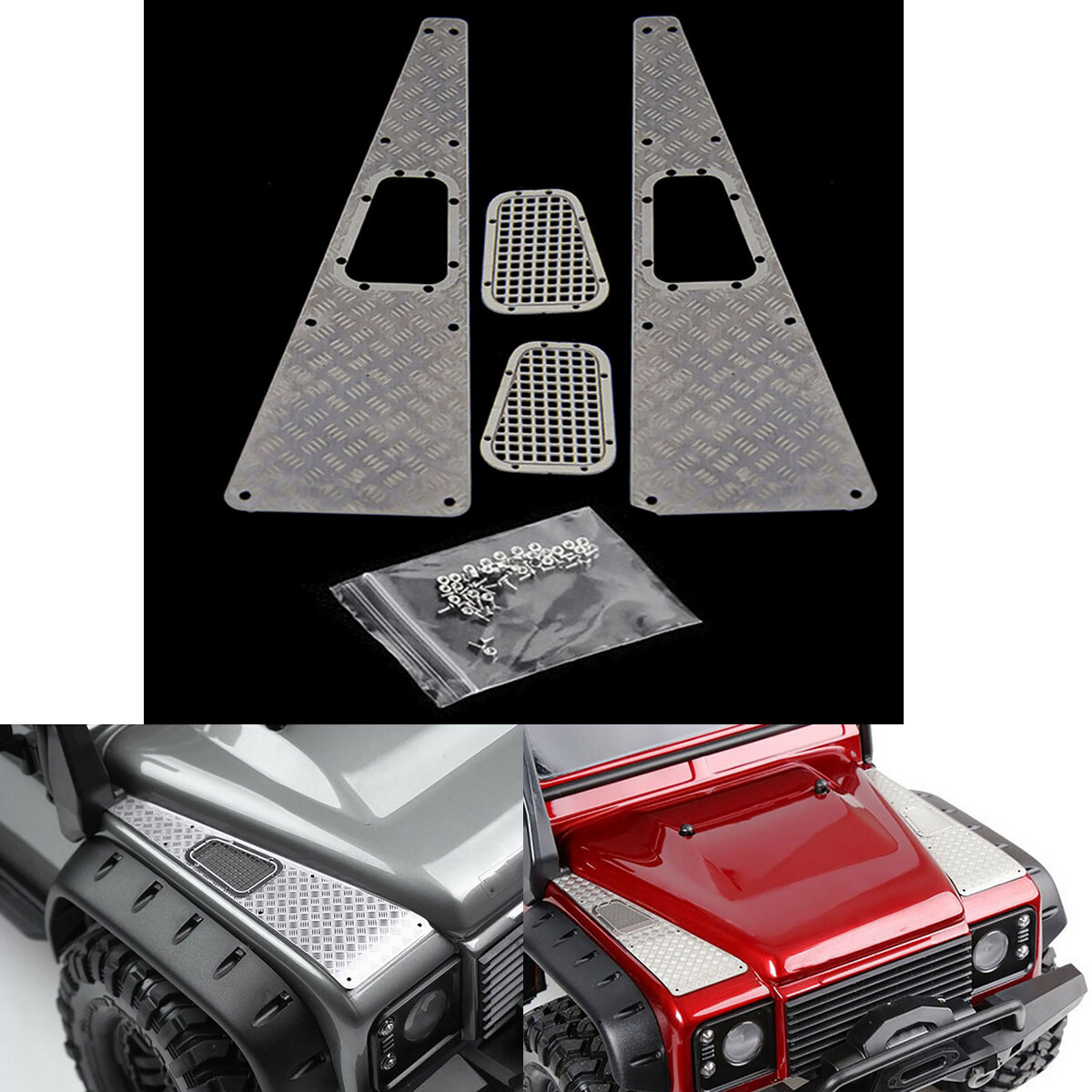 Traxxas TRX-4 Armor Stainless Steel Skid Plate For Traxxas TRX-4 - 5pc RC  Chassis Armor Protection 4x7mm Round Letter Beads