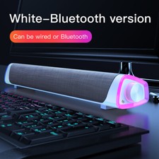 3D Soundbar Bluetooth 5.0 Speaker Subwoofer For Laptop & PC Theater TV Aux 3.5mm
