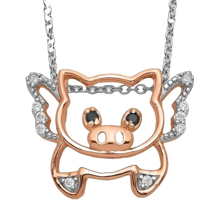 Chapado en Oro Rosa de Cristal Joyería de Moda