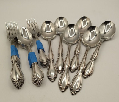 ONEIDA LTD Stainless Steel Flatware BERKELEY SQUARE Lot of 21 Pieces