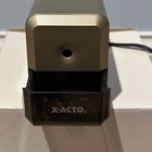X-ACTO Electric Pencil Sharpener Model 18xxx RARE Gold Black Tested Working Vtg — photo 7