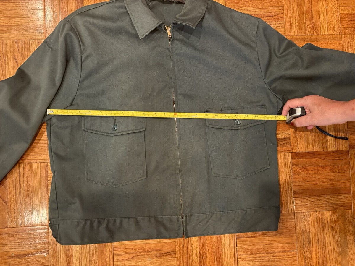 60s Vintage Lee Chetopa Twill Work Jacket Dark Green Mens 46 60s Vintage Lee Chetopa Twill Work Jacket Dark Green Mens 46