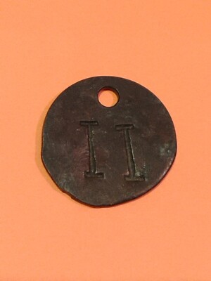 Antique Vintage Mining Tag Luggage Tag Tool Check Token Springville Utah (2)