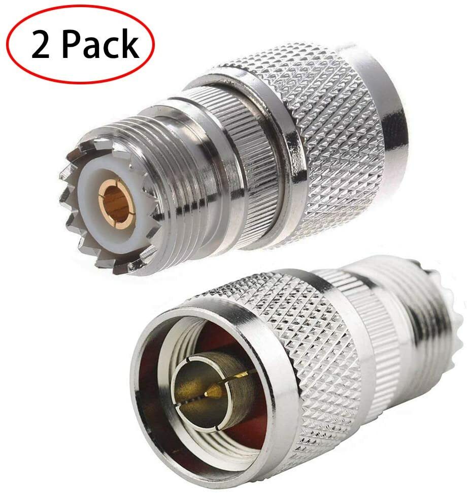 TengKo RF Coaxial Coaxial Adaptador N Macho a UHF Hembra SO-239 Coaxial