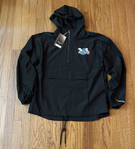CHARLOTTE HORNETS JACKET MITCHEL & NESS VINTAGE LOGO WHITE CITY