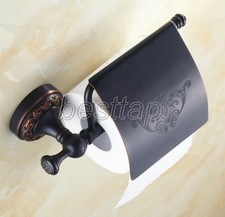 Bathroom Oil Rubbed Brass Wall Mount Toilet Paper Holder Tissue Roll Rack sba476