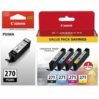 Canon Pixma Mg5720 Standard Yield Pigment Black with 4-Color (Bk/C/M/Y) Ink Cart