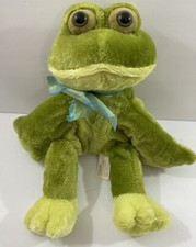 Big Eyed Green Frog soft plush floppy DanDee 14"