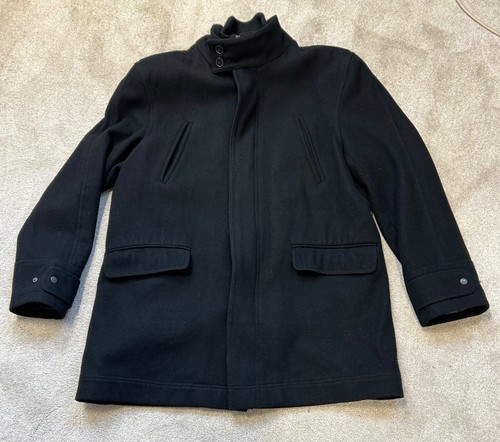 Cappotto uomo JEFF BANKS misto lana nero XL - Foto 2 di 7