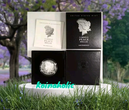 2023 S Silver Peace Dollar San Francisco Proof in OGP with COA FREE DAILY SHIP