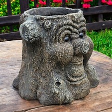 Mr Stumpy Tree stump Planter Majestic Garden Indoor Flower Pot Sculpture