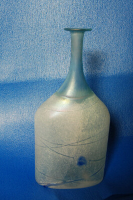 Glas Vase  Galaxy blau, Kosta Boda AB Schweden, Design Berti Vallien