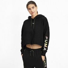 595224-01 Womens Puma Chase Cropped Hoody