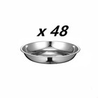 Lot of 3/6/12/24/48 Stainless Steel Plates 7" Dinner Plates Dish Camping Picnic