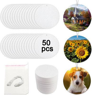 50 Pcs Sublimation Air Fresheners Blanks Sublimation Blanks Products DIY Air Fre