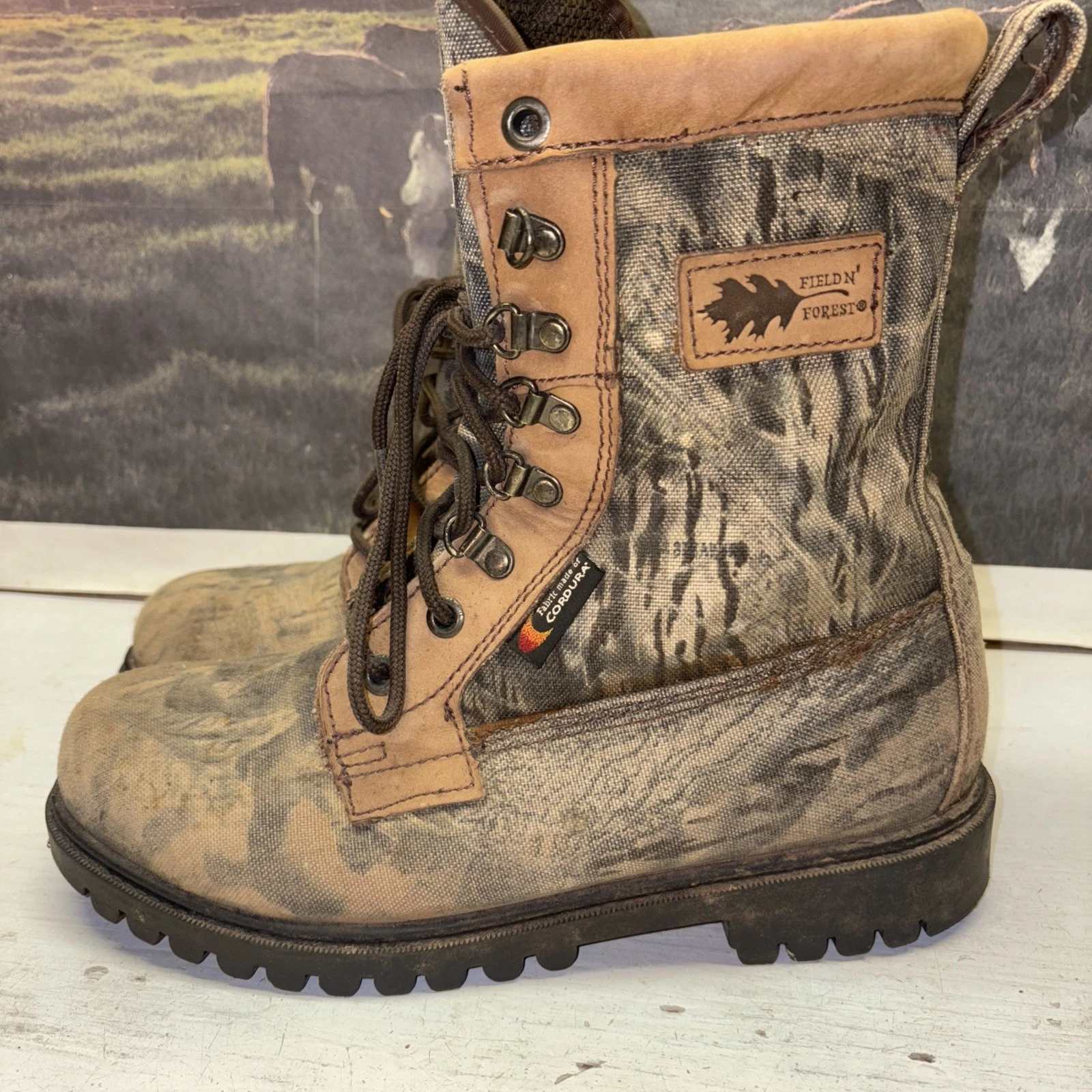 Field N Forest Mens Cordura Camouflage Hiking/Hunting Boots Size M 8 1/2
Opens in a new window or ta