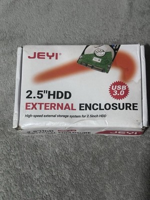 JEYI 2.5'' HDD External Enclosure USB 3.0 i9New Super Slim Driverless Portable